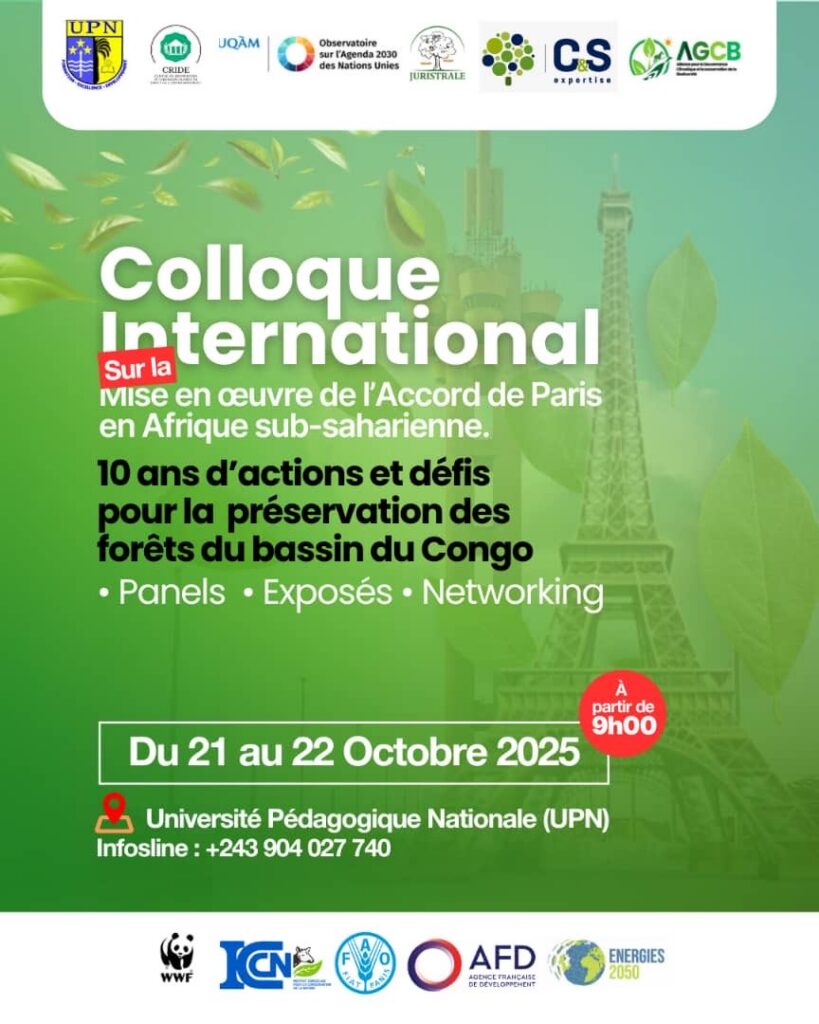 1001475341-819x1024 Environnement : Une rencontre scientifique bientôt à Kinshasa pour évaluer la mise en œuvre de l’Accord de Paris, 10 ans après